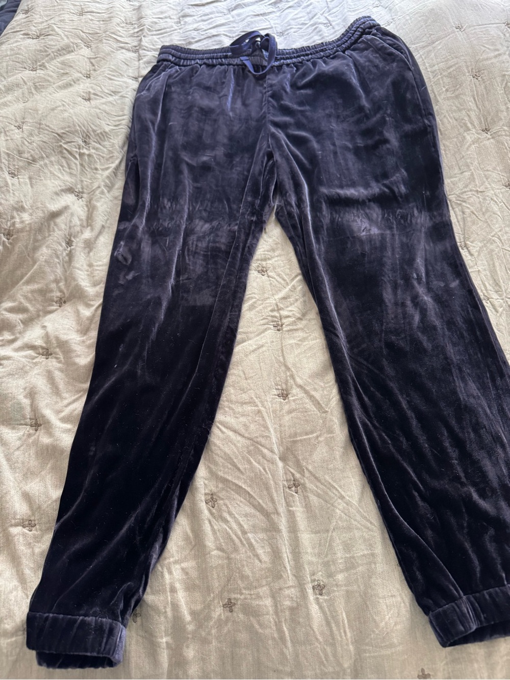 J. Crew Velvet Joggers size 12